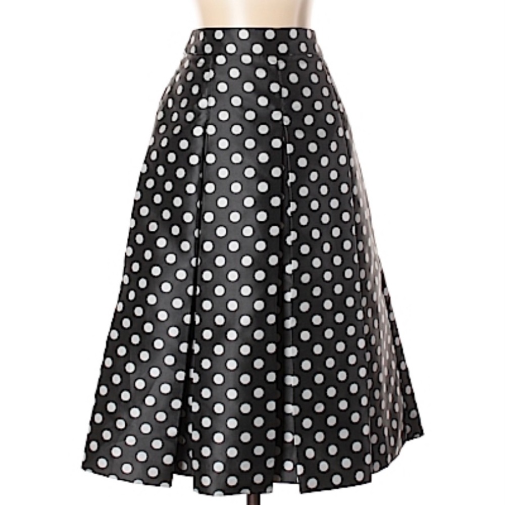 Halogen midi skirt polka dots